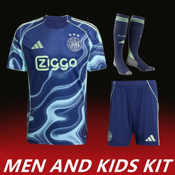 2025-26 AJAX AWAY MEN AND KIDS KIT