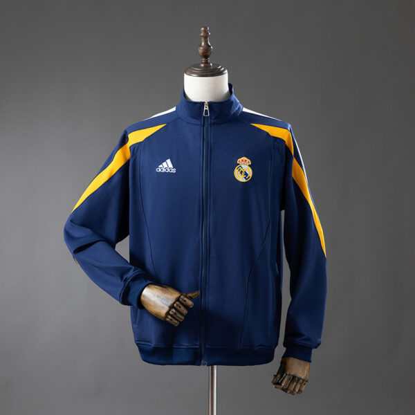 1998-99 REAL MADRID RETRO JACKET - NAVY & BLUE