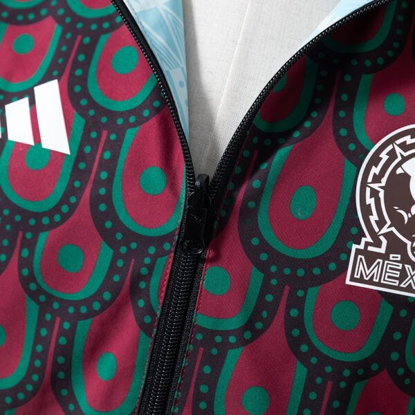 MEXICO REVERSIBLE JACKET WINDBREAKER - RED & SKY BLUE