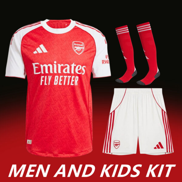 2025-26 ARSENAL HOME MEN AND KIDS KIT
