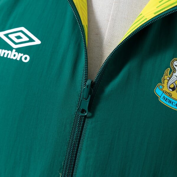 NEWCASTLE UNITED REVERSIBLE JACKET WINDBREAKER - ARMY GREEN & YELLOW