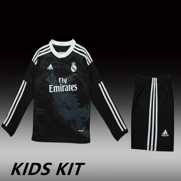 2496040a5f.jpg 2014-15 REAL MADRID THIRD AWAY LONG SLEEVE KIDS KIT