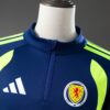 2026 SCOTLAND TRAINING TOP NAVY BLUE & FLUORESCENT GREEN