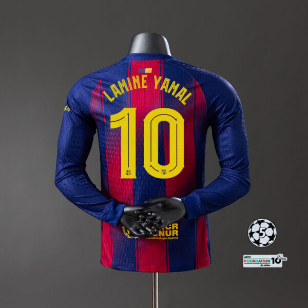 2025-26 BARCELONA HOME LONG SLEEVE (PLAYER VERSION)