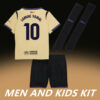 2025-26 BARCELONA AWAY MEN AND KIDS KIT