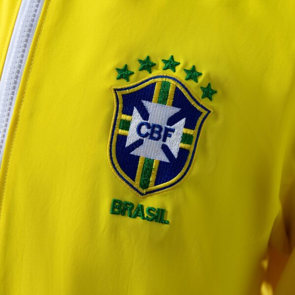2010-11 BRAZIL WINDBREAKER JACKET - YELLOW