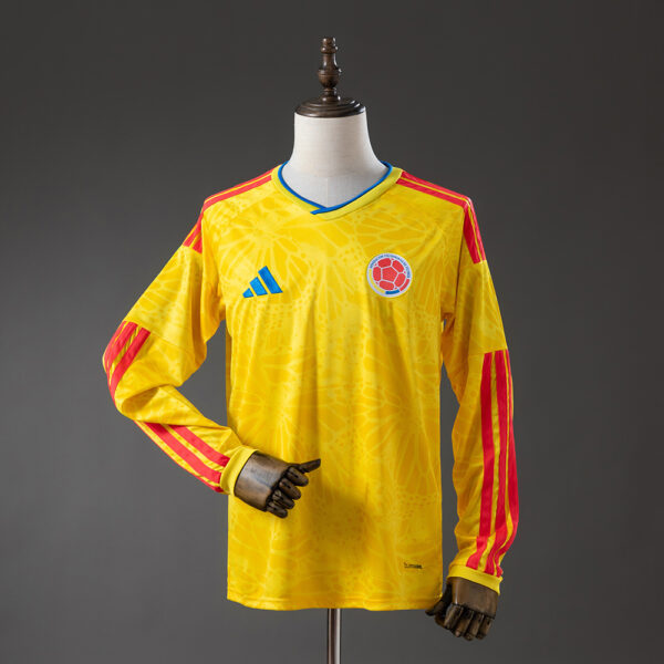31129e3396-1.jpg 2026 COLOMBIA WORLD CUP HOME LONG SLEEVE (FAN VERSION)
