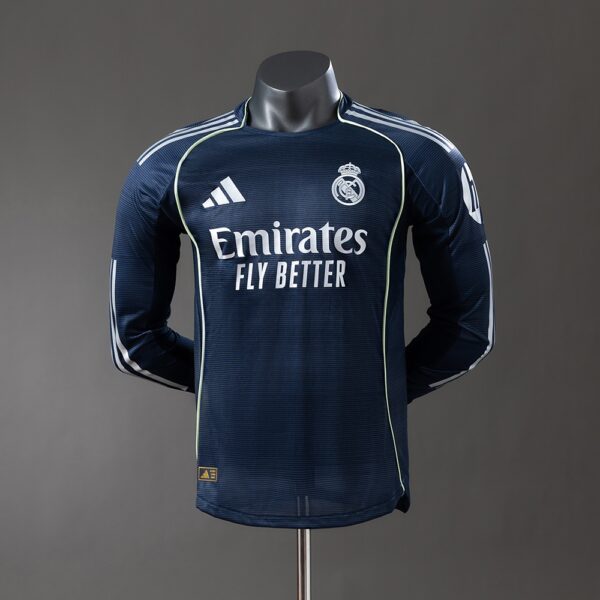 2025-26 REAL MADRID AWAY LONG SLEEVE PLAYER VERSION