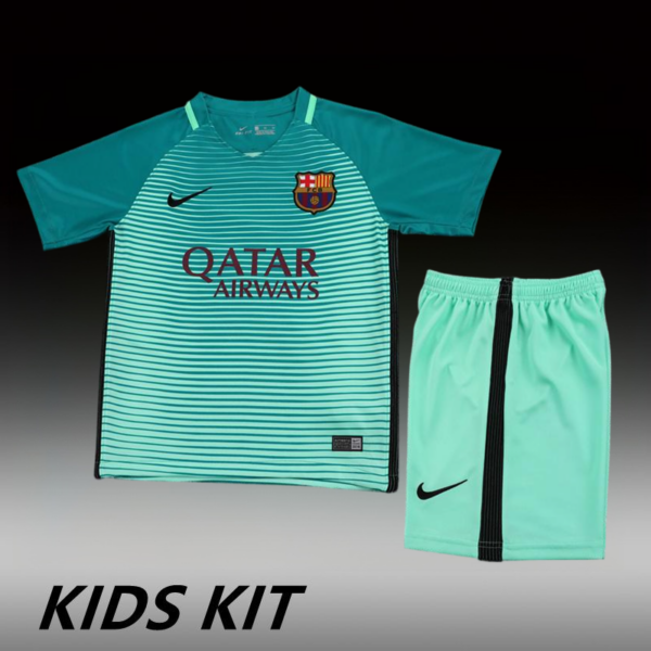 2016-17 BARCELONA THIRD AWAY KIDS KIT