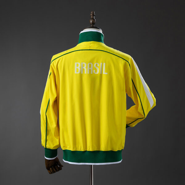 2010-11 BRAZIL WINDBREAKER JACKET - YELLOW