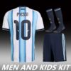 2026 ARGENTINA WORLD CUP HOME MEN AND KIDS KIT