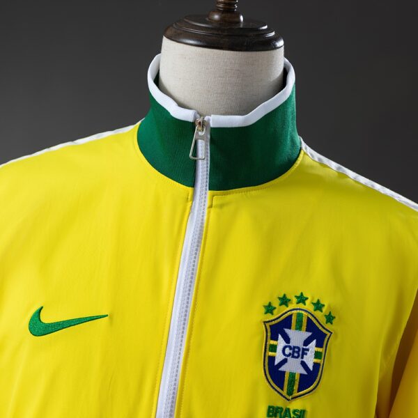 2010-11 BRAZIL WINDBREAKER JACKET - YELLOW