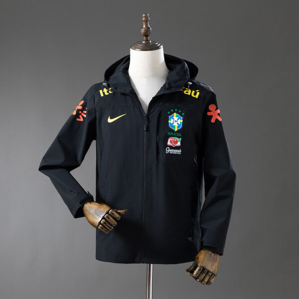 BRAZIL WINDPROOF JACKET - BLACK