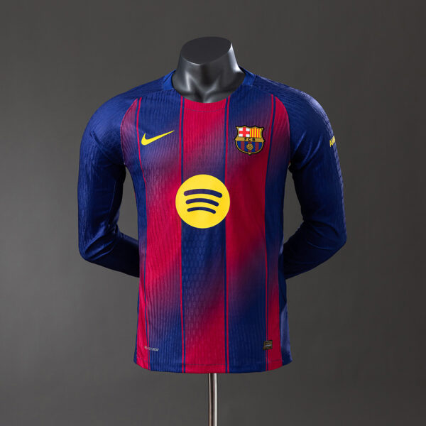 2025-26 BARCELONA HOME LONG SLEEVE (PLAYER VERSION)
