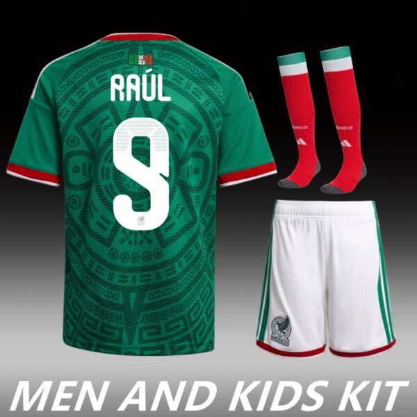 2026 MEXICO WORLD CUP HOME MEN AND KIDS KIT