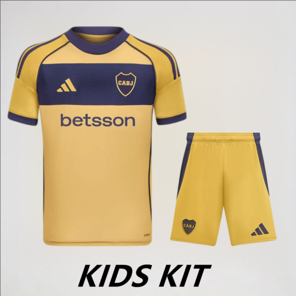 2025-26 BOCA JUNIORS AWAY KIDS KIT