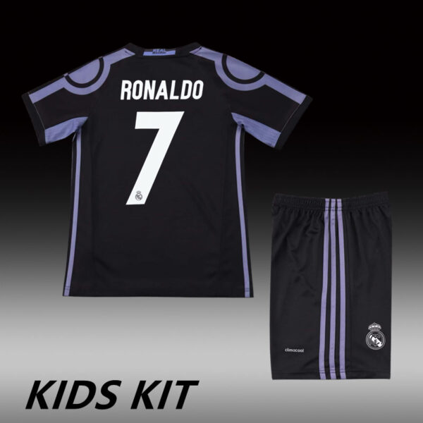 2016-17 REAL MADRID THIRD AWAY KIDS KIT