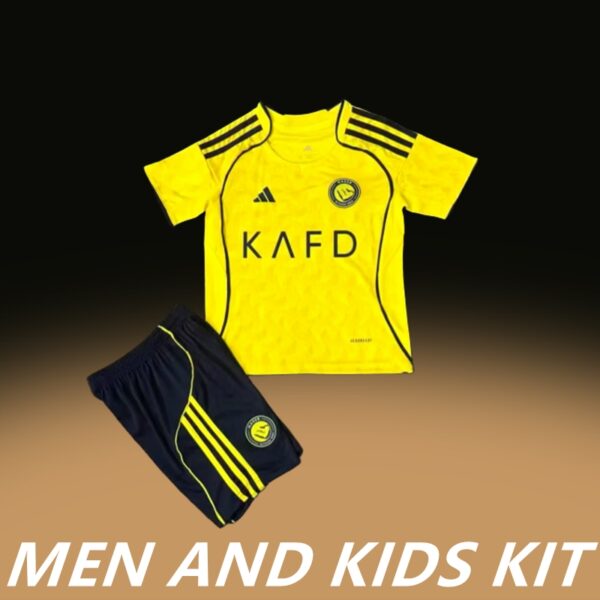 2025-26 AL NASSR HOME MEN AND KIDS KIT