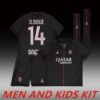 2025-26 PSG FOURTH AWAY MEN AND KIDS KIT