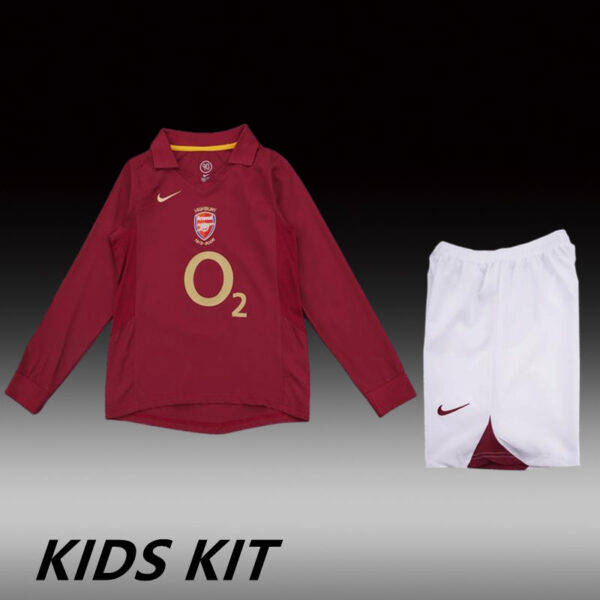 2005-06 ARSENAL HOME LONG SLEEVE KIDS KIT