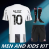 2025-26 JUVENTUS HOME MEN AND KIDS KIT