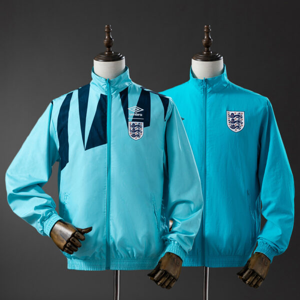 ENGLAND REVERSIBLE JACKET WINDBREAKER - LIGHT BLUE