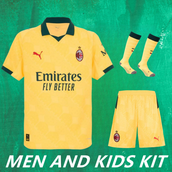 2025-26 AC MILAN THIRD AWAY MEN AND KIDS KIT