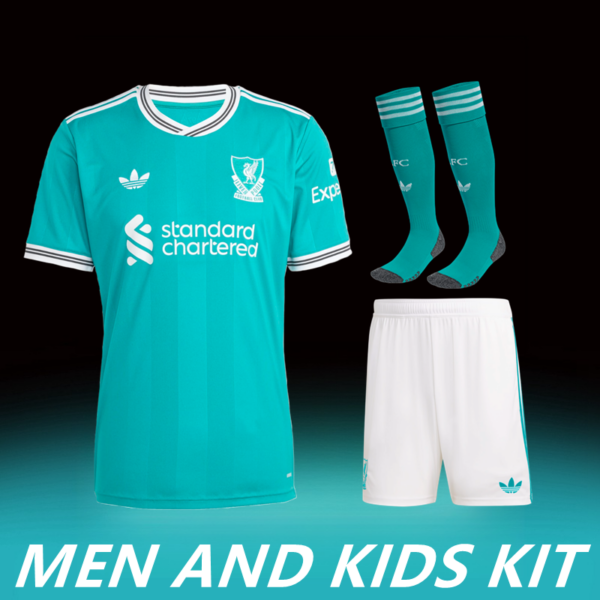 2025-26 LIVERPOOL THIRD AWAY MEN AND KIDS KIT
