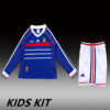 1998 FRANCE HOME LONG SLEEVES KIDS KIT