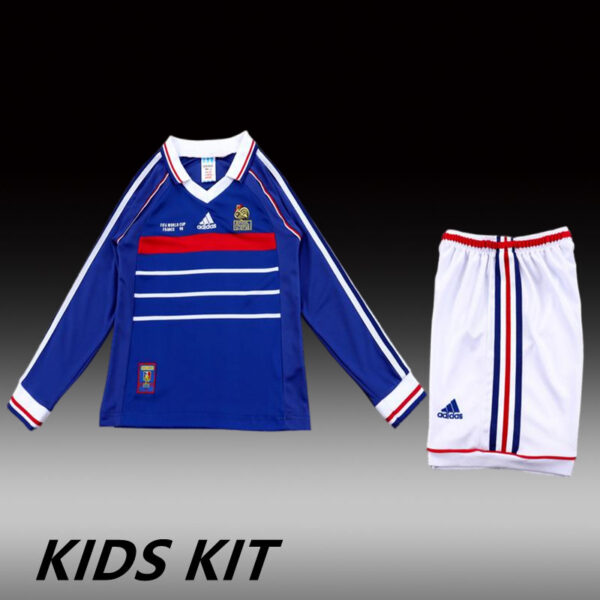 1998 FRANCE HOME LONG SLEEVES KIDS KIT