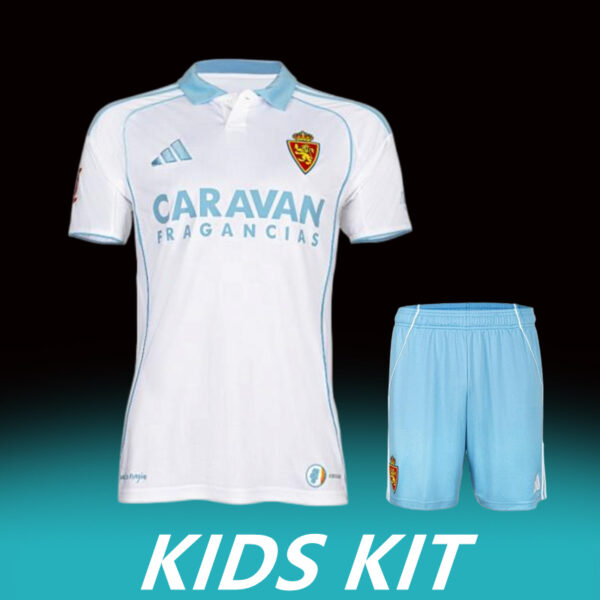 2025-26 REAL ZARAGOZA HOME KIDS KIT