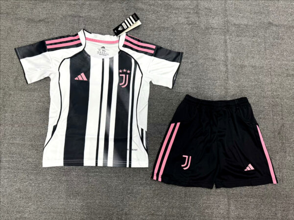 2025-26 JUVENTUS HOME MEN AND KIDS KIT