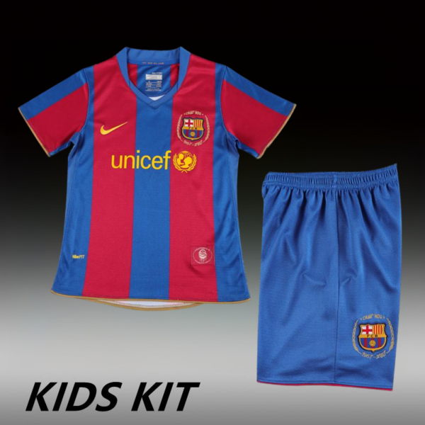 2007-08 BARCELONA HOME KIDS KIT