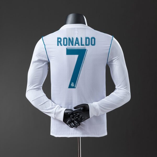 2017-18 REAL MADRID LONG SLEEVE PLAYER VERSION HOME