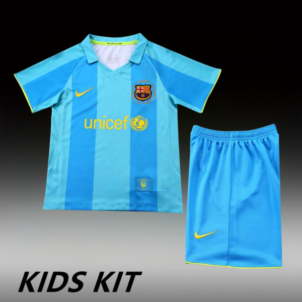 2007-08 BARCELONA AWAY KIDS KIT