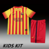 2013-14 BARCELONA AWAY KIDS KIT