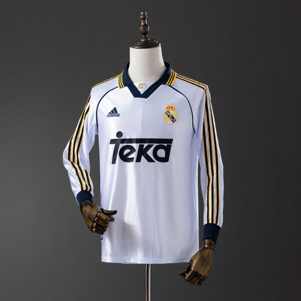 1998-00 REAL MADRID HOME LONG SLEEVE
