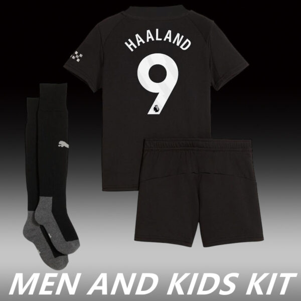 2025-26 MANCHESTER CITY AWAY MEN AND KIDS KIT