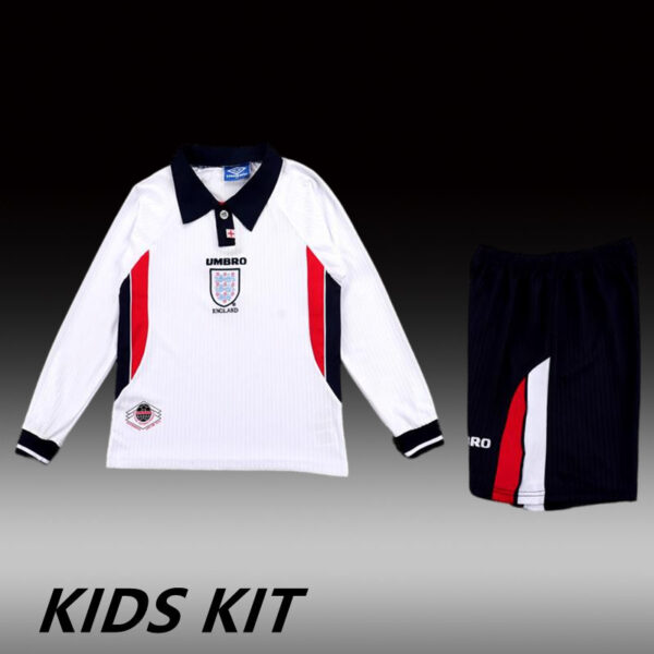1998 ENGLAND HOME LONG SLEEVES KIDS KIT