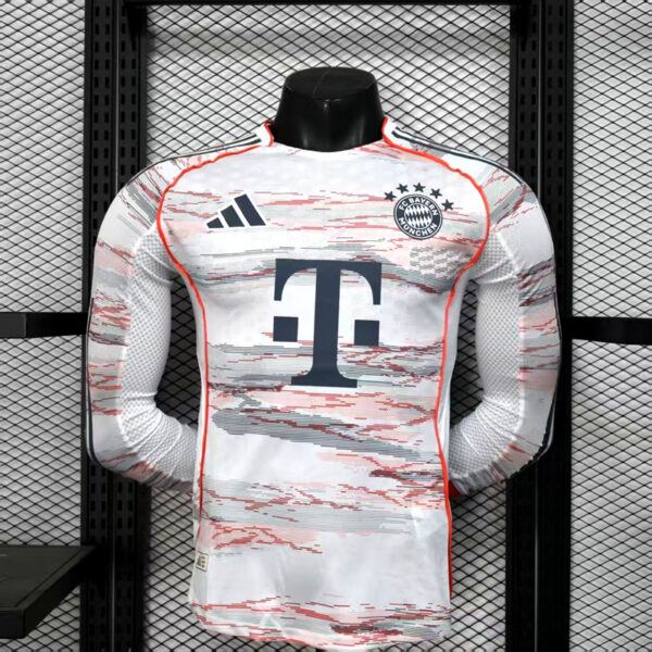 2025-26 BAYERN MUNICH AWAY LONG SLEEVE PLAYER VERSION