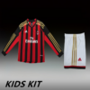 2013-14 AC MILAN HOME LONG SLEEVE KIDS KIT