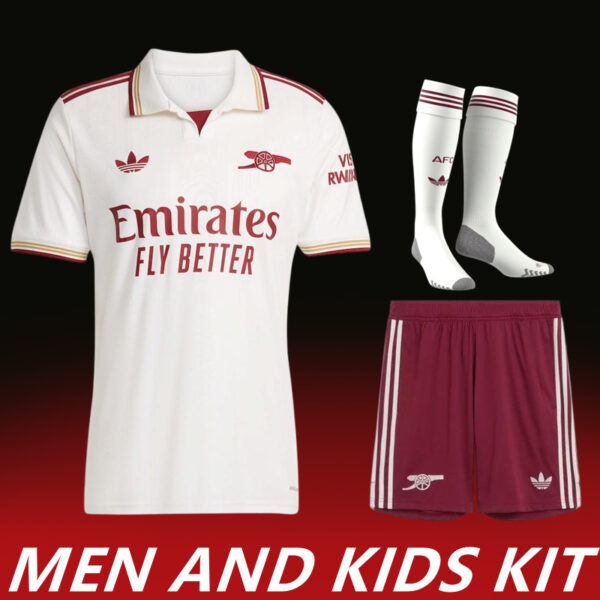 2025-26 ARSENAL THIRD AWAY MEN AND KIDS KIT