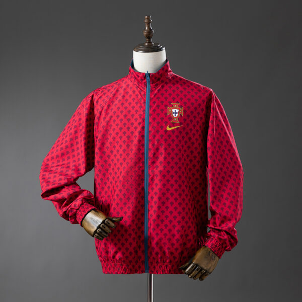 2025-26 PORTUGAL WINDBREAKER REVERSIBLE JACKET - RED & CYAN