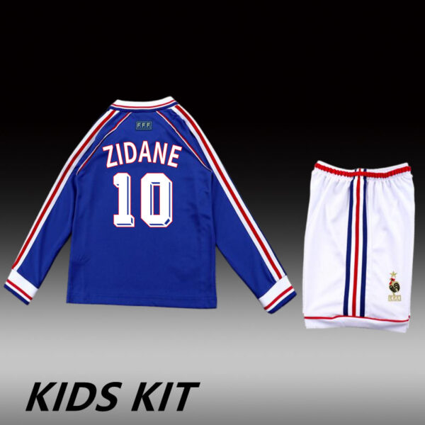 1998 FRANCE HOME LONG SLEEVES KIDS KIT