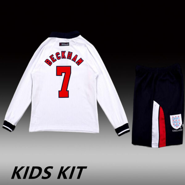 1998 ENGLAND HOME LONG SLEEVES KIDS KIT