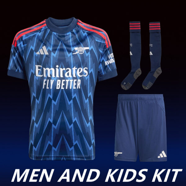 2025-26 ARSENAL AWAY MEN AND KIDS KIT