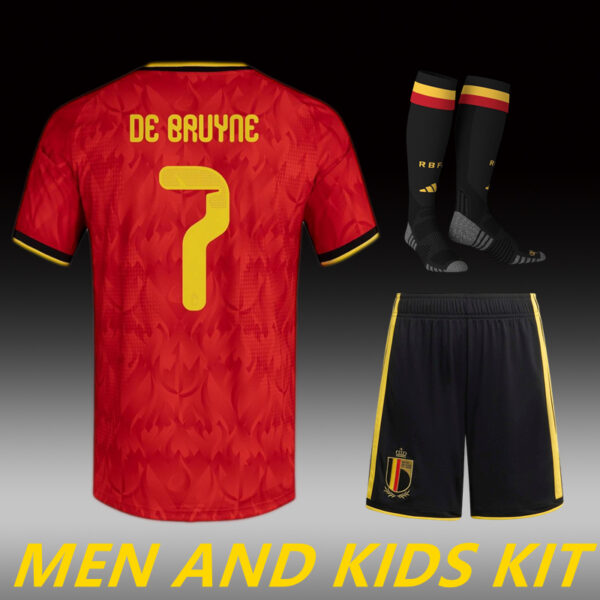 2026 BELGIUM WORLD CUP HOME MEN AND KIDS KIT