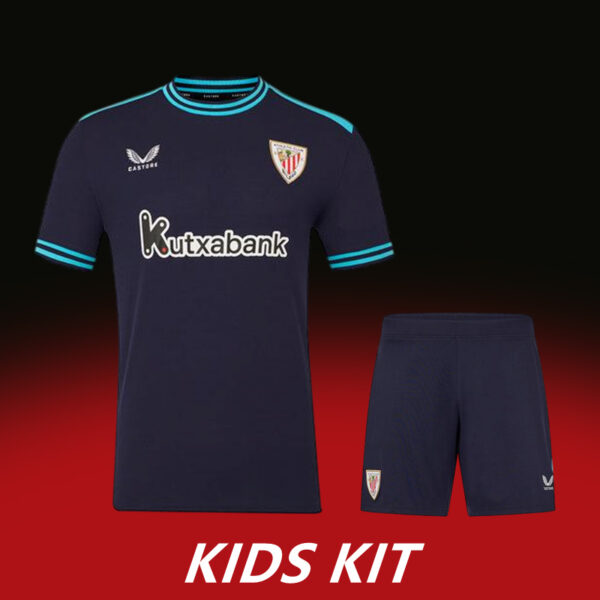 2025-26 ATHLETIC BILBAO AWAY KIDS KIT