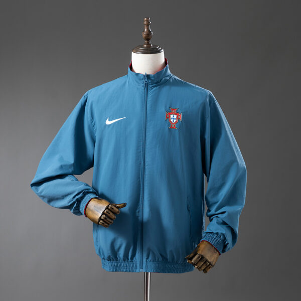 2025-26 PORTUGAL WINDBREAKER REVERSIBLE JACKET - RED & CYAN