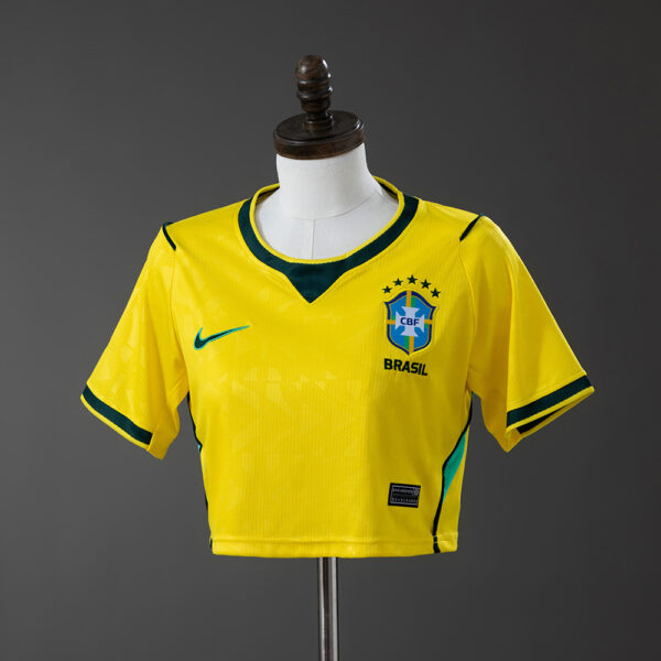 2026 BRAZIL HOME WOMEN'S CROP TOP STYLE
